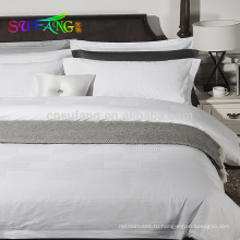 2018 гостиницы linen/Оптовая изготовленная на заказ простая белая королева Размер постельное белье комплект 100% постельных принадлежностей гостиницы хлопка